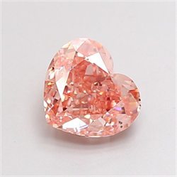 Picture of Lab Grown Diamond 1.74 Carats, Heart with  Cut, Fancy Intense Pink Color, VS2 Clarity and Certified by IGI