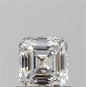 Foto Diamante Natural 0.91 quilates, Asscher , Color F, claridad VVS1 y certificado GIA de