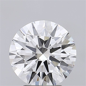 Picture of Lab Grown Diamond 3.20 Carats, Round with Ideal Cut, D Color, IF Clarity and Certified by IGI