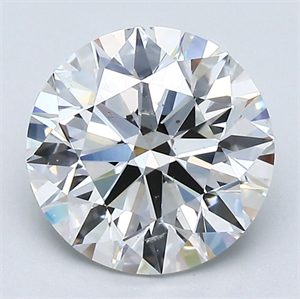Picture of Natural Diamond 2.17 Carats, Round with Excellent Cut, G Color, SI1 Clarity and Certified by GIA