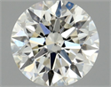 Natural Diamond 0.42 Carats, Round with Excellent Cut, J Color, SI1 Clarity and Certified by GIA