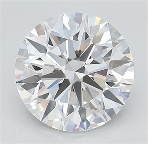 Picture of Lab Grown Diamond 4.16 Carats, Round with Ideal Cut, D Color, IF Clarity and Certified by IGI