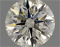 Natural Diamond 0.71 Carats, Round with Excellent Cut, J Color, VS1 Clarity and Certified by IGI