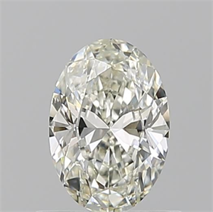 Picture of Natural Diamond 0.51 Carats, Oval with  Cut, J Color, VVS2 Clarity and Certified by GIA