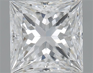 Picture of Natural Diamond 1.50 Carats, Princess with  Cut, E Color, VS2 Clarity and Certified by GIA