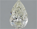 Natural Diamond 1.50 Carats, Pear with  Cut, K Color, SI2 Clarity and Certified by IGI