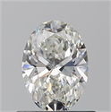 Natural Diamond 0.70 Carats, Oval with  Cut, H Color, VVS1 Clarity and Certified by GIA