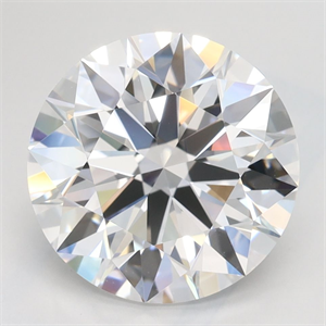 Picture of Lab Grown Diamond 3.26 Carats, Round with Ideal Cut, D Color, IF Clarity and Certified by IGI