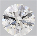 Natural Diamond 0.55 Carats, Round with Excellent Cut, H Color, VVS2 Clarity and Certified by GIA