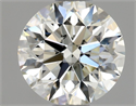 Natural Diamond 0.84 Carats, Round with Excellent Cut, K Color, SI1 Clarity and Certified by GIA