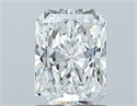 Natural Diamond 1.00 Carats, Radiant with  Cut, F Color, SI2 Clarity and Certified by GIA