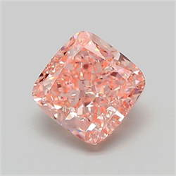Picture of Lab Grown Diamond 1.69 Carats, CUSHION MODIFIED with  Cut, Fancy Vivid Pink Color, VS1 Clarity and Certified by IGI