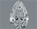 Diamante Natural 0.80 quilates, De pera , Color F, claridad SI1 y certificado GIA