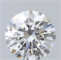 Natural Diamond 0.95 Carats, Round with Excellent Cut, F Color, SI1 Clarity and Certified by GIA