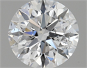 Lab Grown Diamond 1.38 Carats, Round with Excellent Cut, E Color, SI2 Clarity and Certified by IGI
