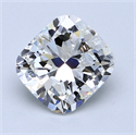 2.01 Carats, Cushion Diamond with  Cut, F Color, SI2 Clarity and Certified by EGL