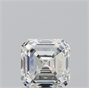Diamante Natural 0.91 quilates, Asscher , Color I, claridad VVS1 y certificado GIA