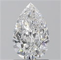 Natural Diamond 1.20 Carats, Pear with  Cut, D Color, VVS2 Clarity and Certified by GIA