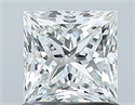 Natural Diamond 1.01 Carats, Princess with  Cut, G Color, VS2 Clarity and Certified by GIA