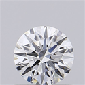 Del inventario de diamantes de laboratorio, 0.72 quilates, Redondo , Color D, claridad VVS2 y certificado IGI