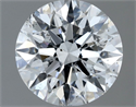 Natural Diamond 0.70 Carats, Round with Excellent Cut, D Color, SI2 Clarity and Certified by GIA