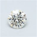 Diamante Natural 0.46 quilates, Redondo , Color L, claridad SI1 y certificado GIA