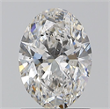 Natural Diamond 1.20 Carats, Oval with  Cut, F Color, SI2 Clarity and Certified by GIA