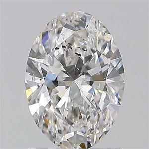 Foto Diamante Natural 1.20 quilates, Ovalado , Color F, claridad SI2 y certificado GIA de