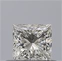Natural Diamond 0.41 Carats, Princess with  Cut, G Color, IF Clarity and Certified by GIA