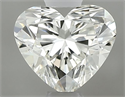Natural Diamond 0.51 Carats, Heart with  Cut, K Color, VVS1 Clarity and Certified by GIA