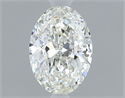 Natural Diamond 0.40 Carats, Oval with  Cut, H Color, VVS1 Clarity and Certified by GIA