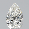 Diamante Natural 0.72 quilates, De pera , Color H, claridad VVS1 y certificado GIA