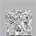 Natural Diamond 1.50 Carats, Princess with  Cut, I Color, VS1 Clarity and Certified by GIA