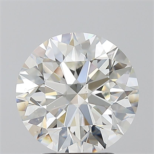 Picture of Natural Diamond 3.02 Carats, Round with Excellent Cut, H Color, SI1 Clarity and Certified by GIA