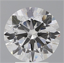 Lab Grown Diamond 3.59 Carats, Round with Ideal Cut, E Color, VVS2 Clarity and Certified by IGI