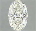 Natural Diamond 1.02 Carats, Oval with  Cut, H Color, VVS2 Clarity and Certified by IGI