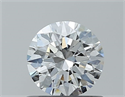 Diamante Natural 0.63 quilates, Redondo , Color E, claridad VVS1 y certificado GIA