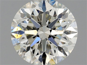 Picture of Natural Diamond 0.70 Carats, Round with Very Good Cut, J Color, SI2 Clarity and Certified by GIA