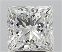 Natural Diamond 3.01 Carats, Princess with  Cut, H Color, SI2 Clarity and Certified by GIA
