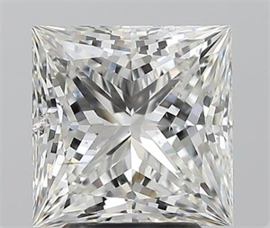 Picture of Natural Diamond 3.01 Carats, Princess with  Cut, H Color, SI2 Clarity and Certified by GIA