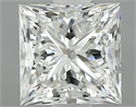 Natural Diamond 0.80 Carats, Princess with  Cut, J Color, VVS1 Clarity and Certified by GIA