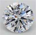 Lab Grown Diamond 1.09 Carats, Round with Ideal Cut, D Color, VS1 Clarity and Certified by IGI
