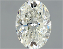 Natural Diamond 0.70 Carats, Oval with  Cut, J Color, VS1 Clarity and Certified by GIA