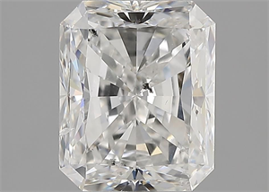 Foto Diamante Natural 2.40 quilates, Radiante , Color G, claridad SI2 y certificado GIA de