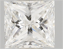 Natural Diamond 0.30 Carats, Princess with  Cut, F Color, VVS2 Clarity and Certified by GIA