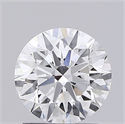 Lab Grown Diamond 1.51 Carats, Round with Ideal Cut, D Color, VVS2 Clarity and Certified by IGI