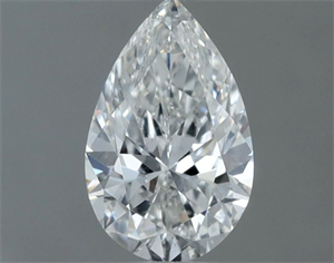 Picture of Natural Diamond 0.50 Carats, Pear with  Cut, F Color, SI1 Clarity and Certified by GIA