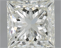 Natural Diamond 1.51 Carats, Princess with  Cut, J Color, VS1 Clarity and Certified by IGI