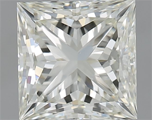 Picture of Natural Diamond 1.51 Carats, Princess with  Cut, J Color, VS1 Clarity and Certified by IGI