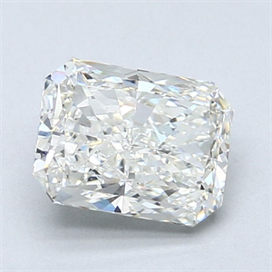 Picture of Natural Diamond 1.70 Carats, Radiant with  Cut, J Color, SI2 Clarity and Certified by GIA